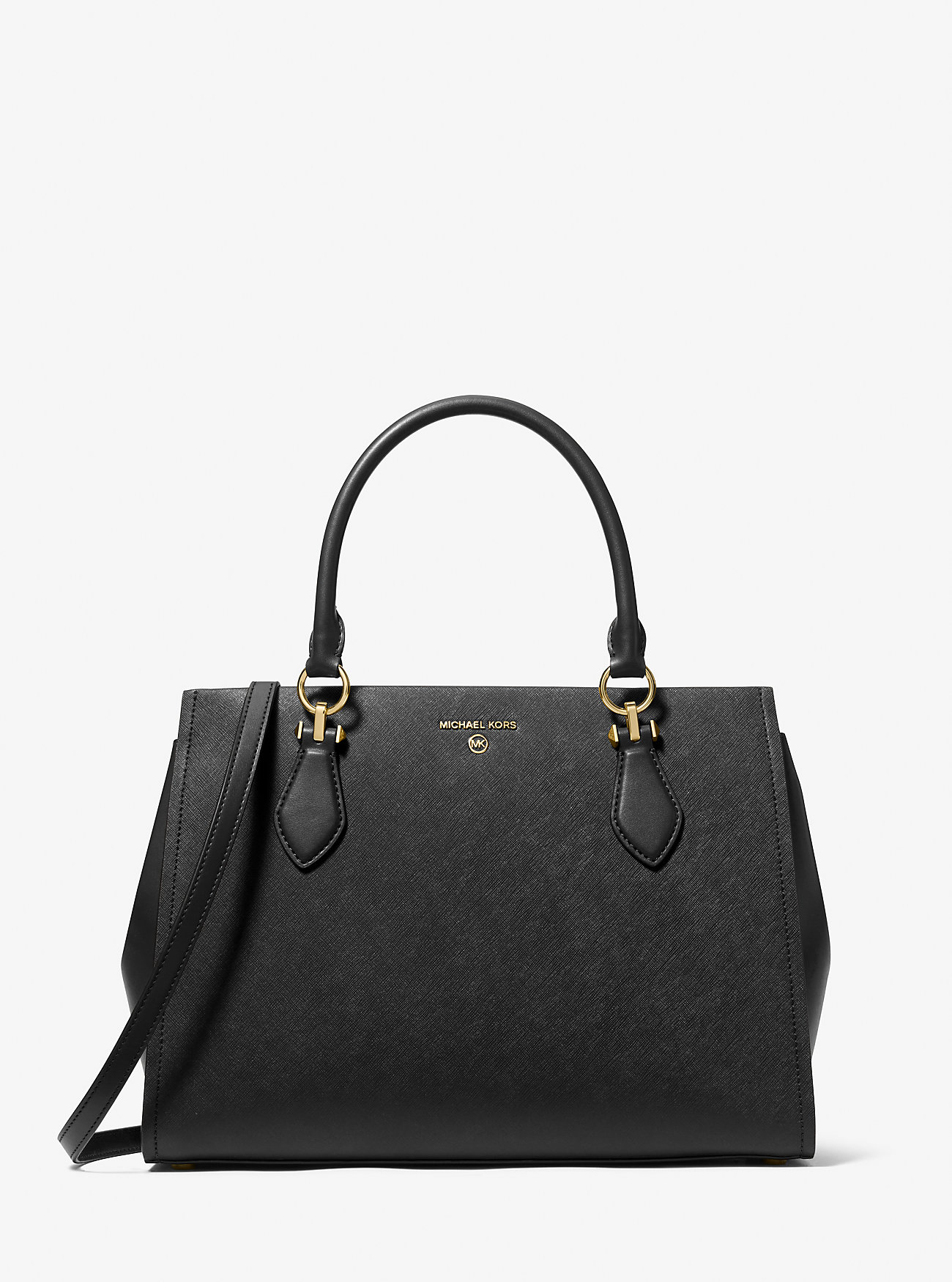 Marilyn stor Saffiano-skinnveske - SVART