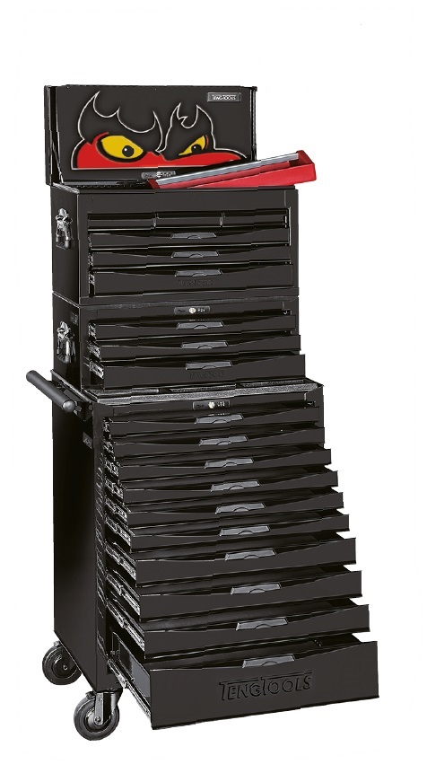 Teng Tools 122390125 MEGA MASTER Værktøjssæt TCMM1011NBK Værktøjsvogn 1226 dele 'Sort Udgave