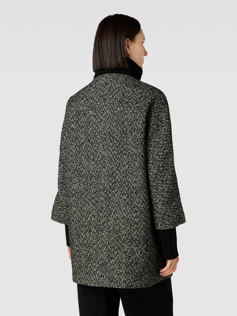 Jacke mit Strickarm in schwarz