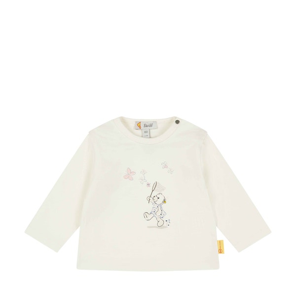 T-Shirt langarm, weiß für Mädchen