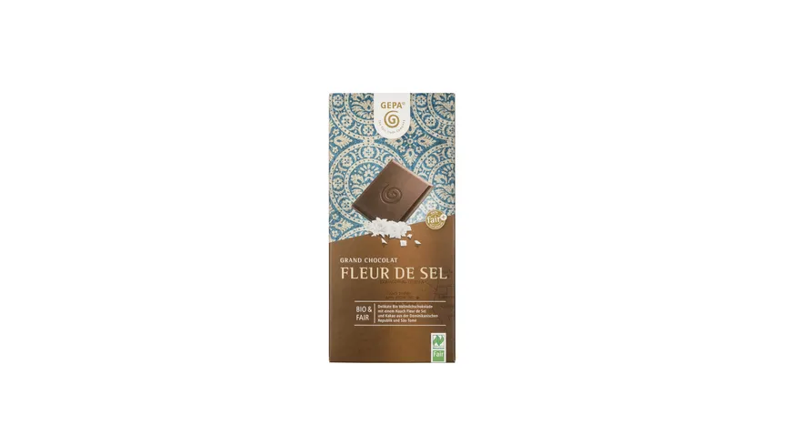 GEPA Fleur de Sel Vollmilch Schokolade 100 g