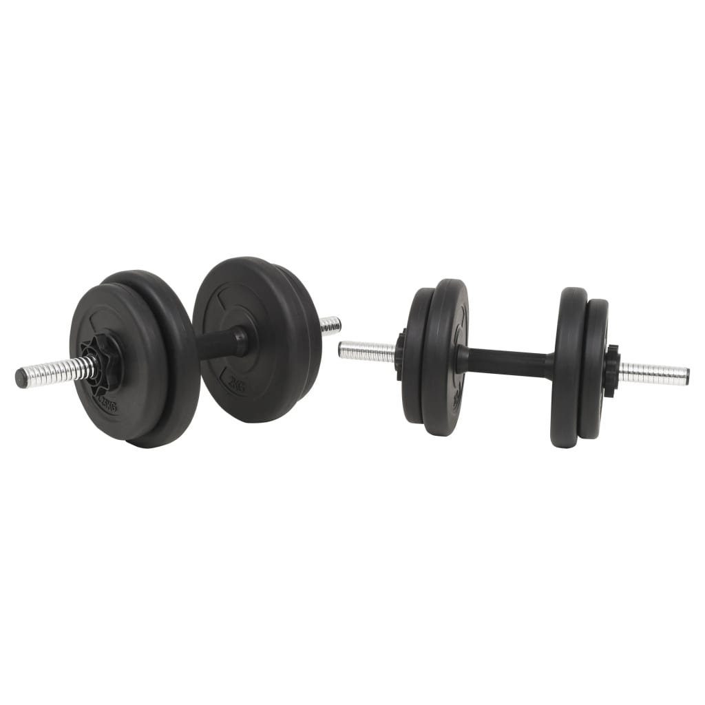 vidaXL Hantel-Set Langhantel- und Kurzhantelset 30 kg