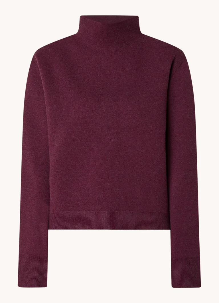 Maglione Bruuns Bazaar Ada in maglia fine, con motivo screziato e collo alto
