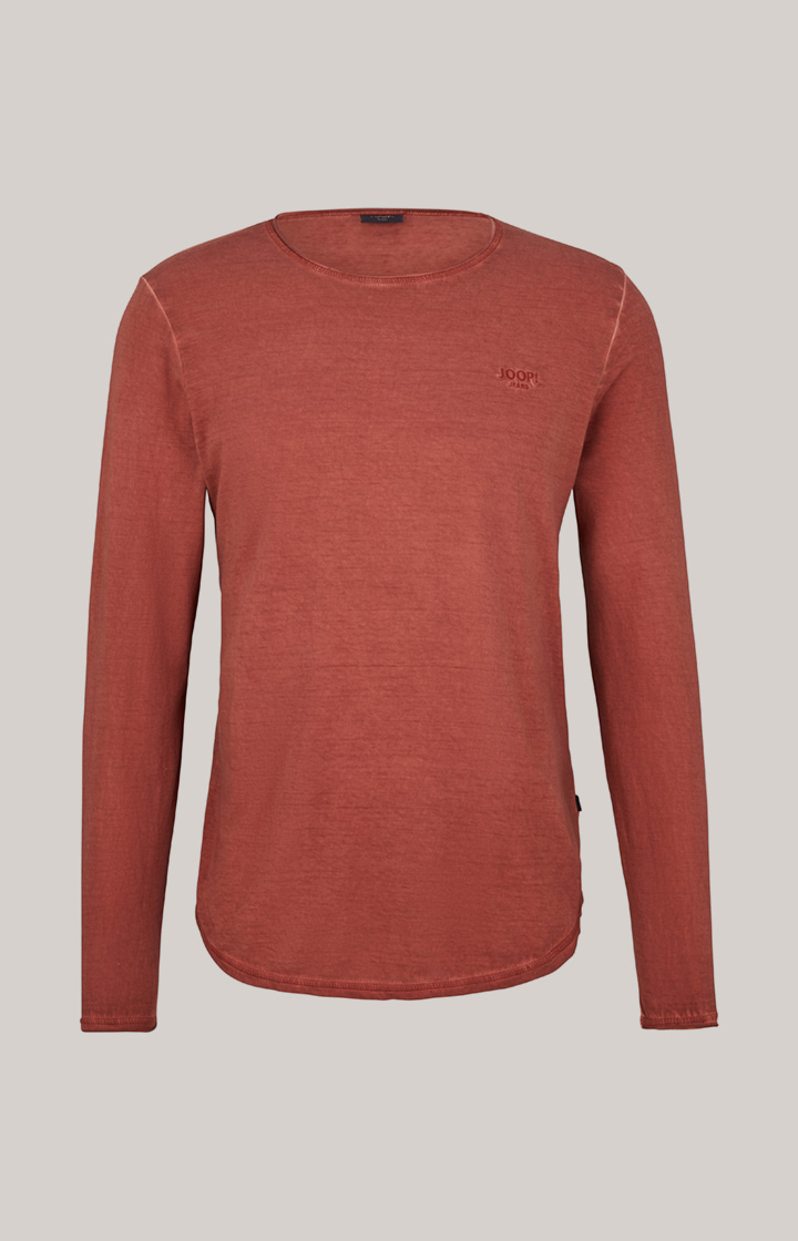 Longsleeve Carlos in Rostrot meliert