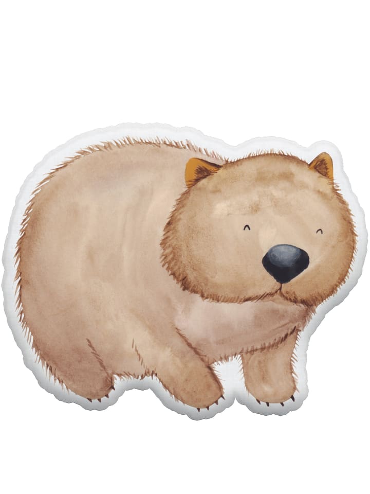 Mr. & Mrs. Panda Kissen Kuscheltier Wombat ohne Spruch in Weiß günstig kaufen