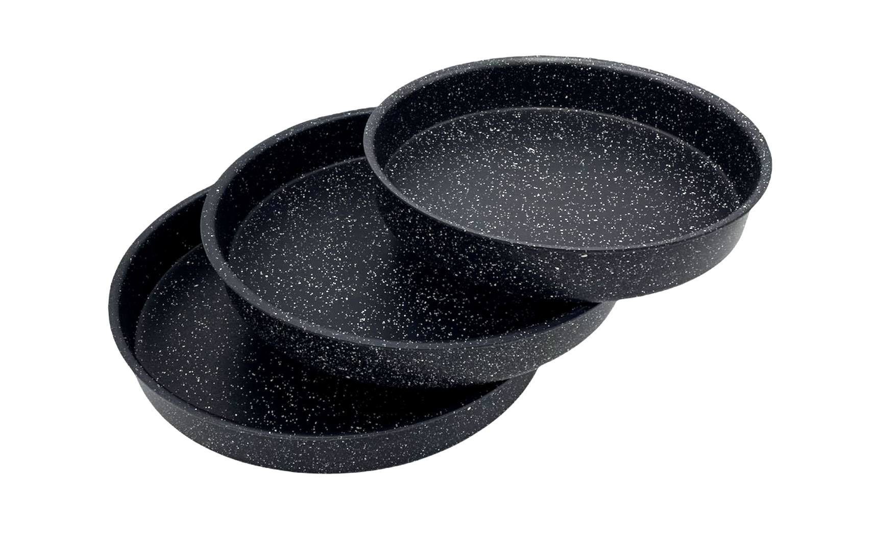 Akkaya Backblech Kochmaster Granit Backblech 3er Set 28cm/32cm/34cm