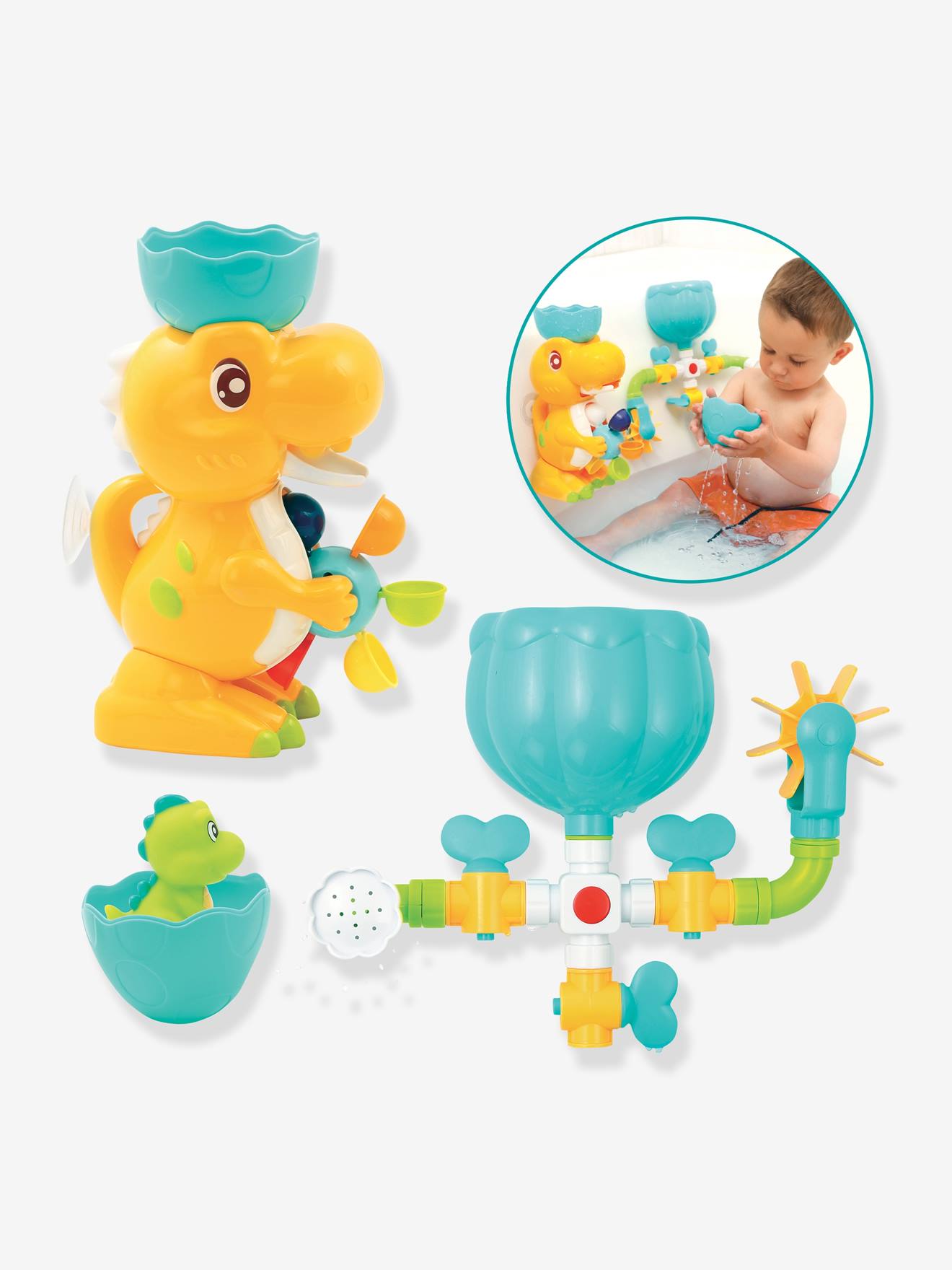 Coffret de bain Dino LUDI multicolore