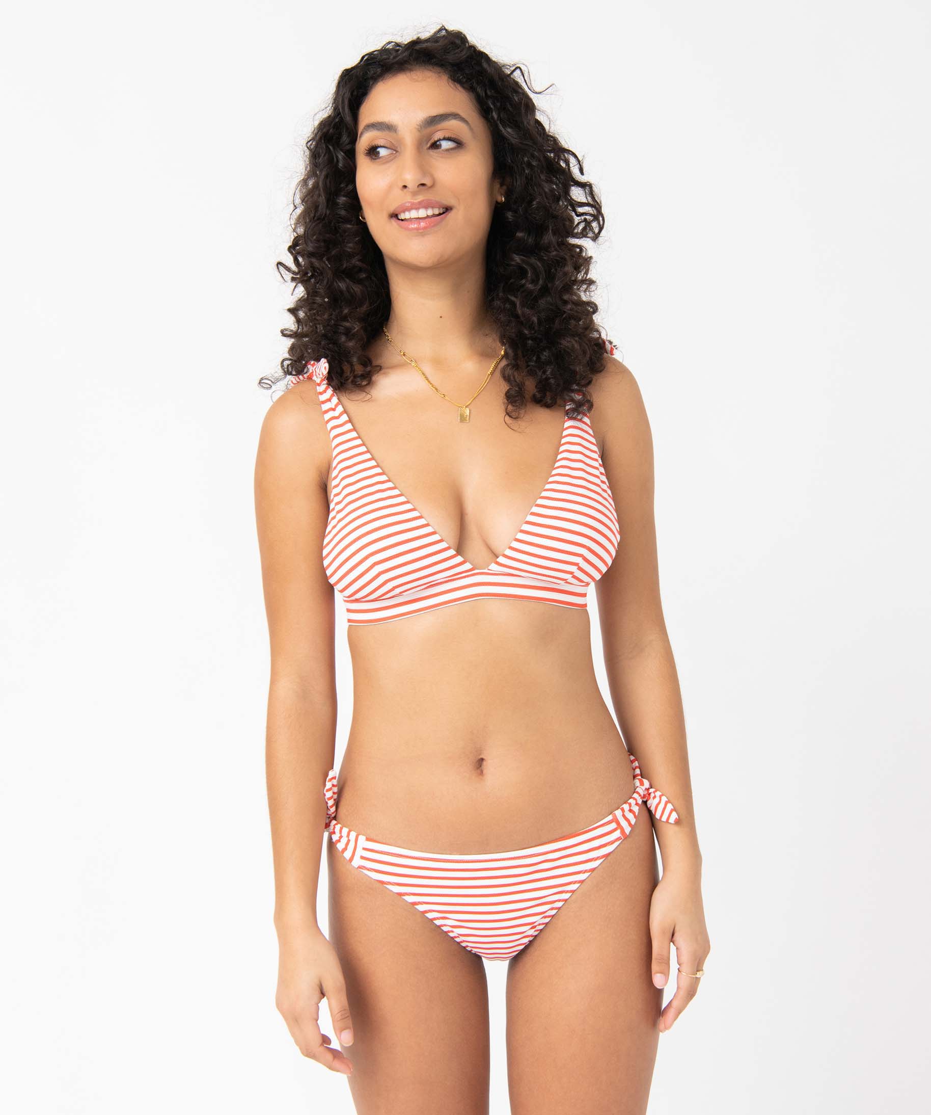 Bas de maillot de bain femme à rayures raye | GEMO