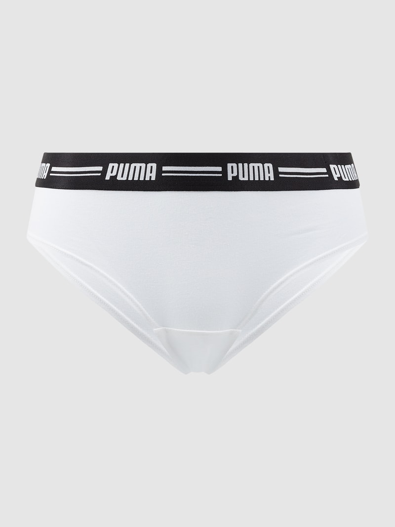 Brazilian mit Stretch-Anteil im 2er-Pack in weiß