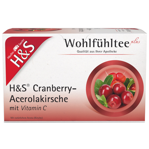 H&S Cranberry-Acerolakirsche mit Vitamin C Fbtl.  20X2.8 g  Filterbeutel