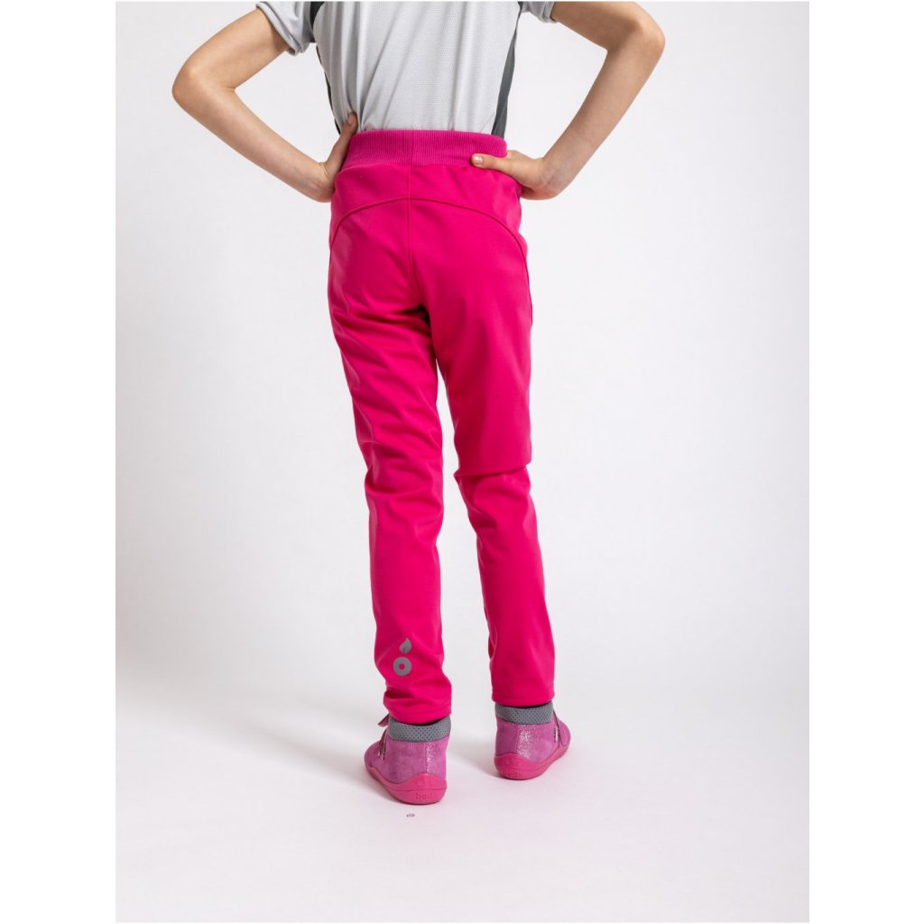 Unuo Kinder-Softshellhose mit Fleece Sporty Fuchsia