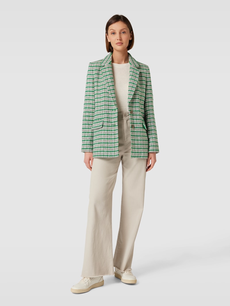Blazer mit Allover-Muster in bottle