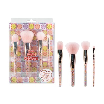 Love Hearts Cosmetic Brush Set