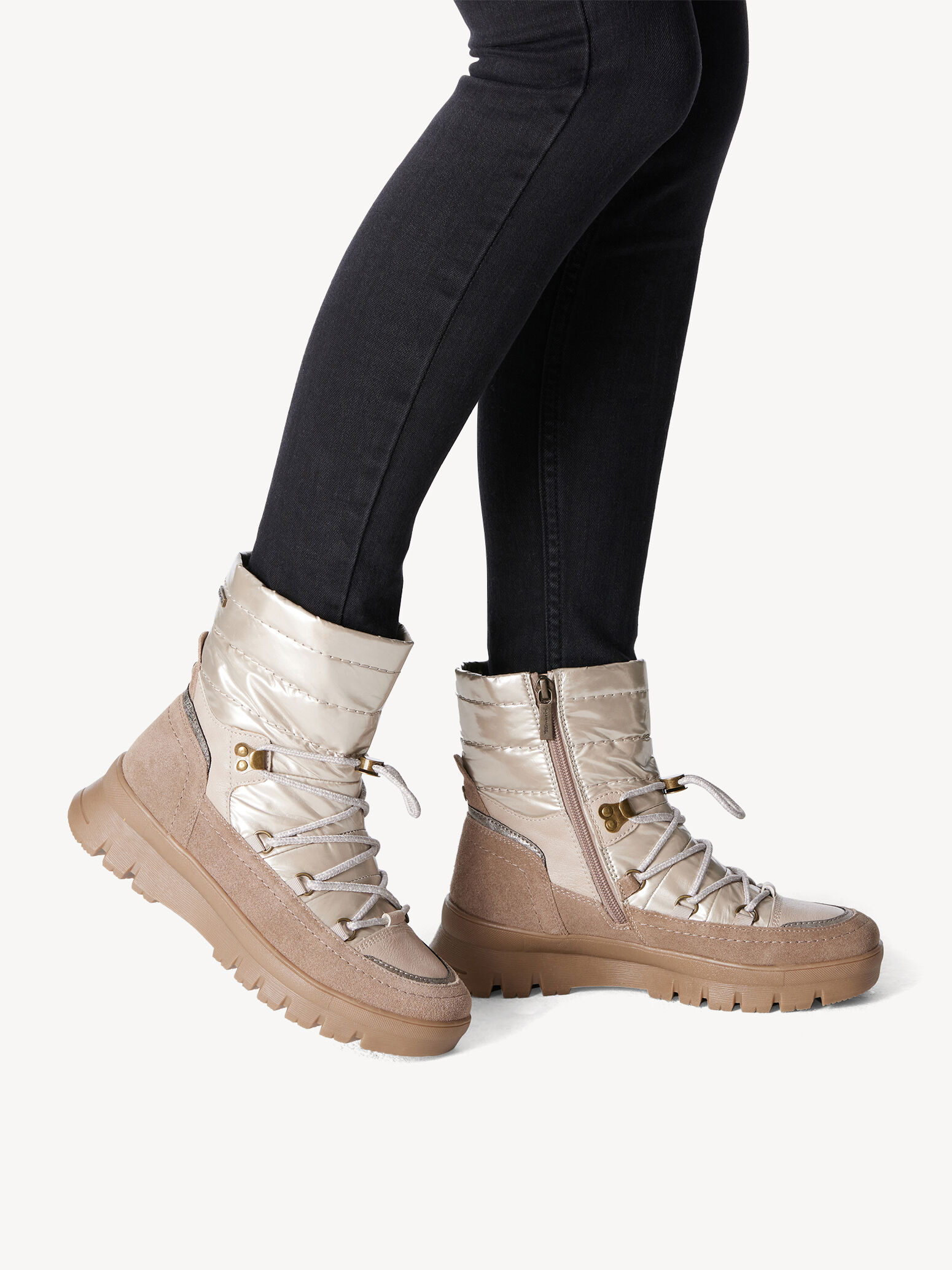 Bottine en cuir - marron