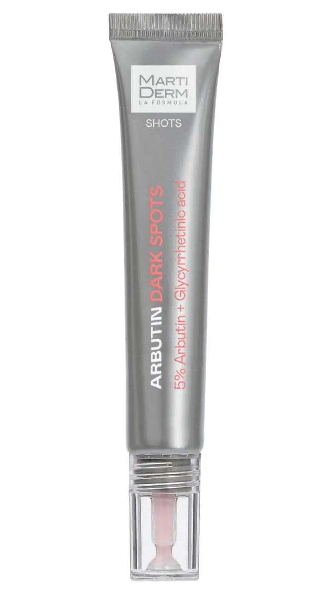 Martiderm Shots Arbutin koncentrirani serum za posvjetljivanje lica protiv tamnih mrlja 20 ml
