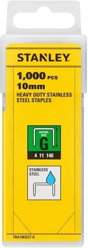 Stanley TRA706SST-0 Nity ze stali nierdzewnej 10 mm Typ G - 1000 sztuk