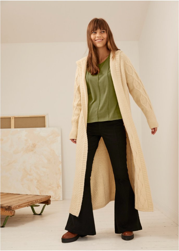 Schlaghose aus Twill