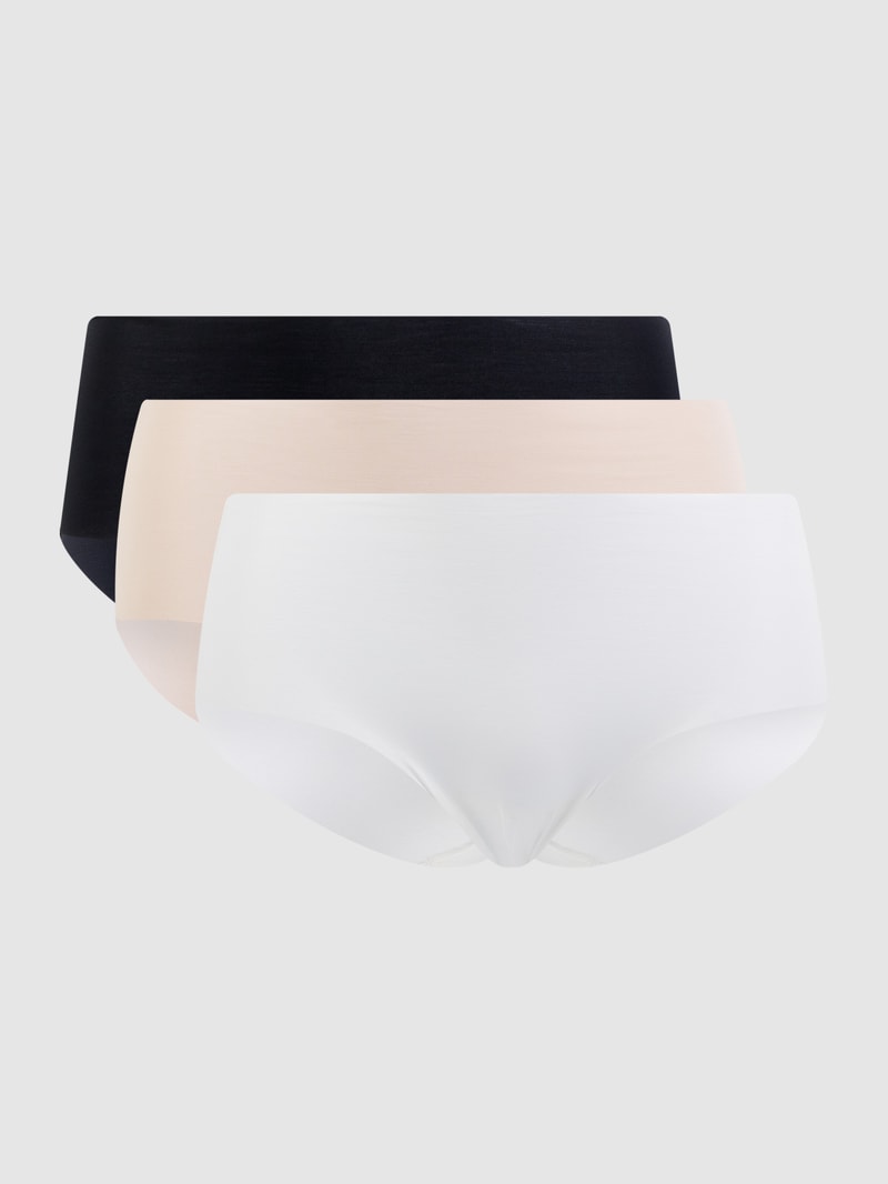 Hipster mit Stretch-Anteil im 3er-Pack in beige