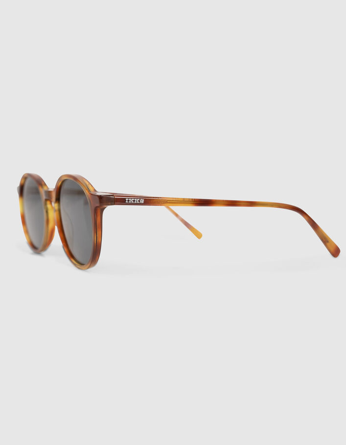 Lunettes solaires mixte écaille miel