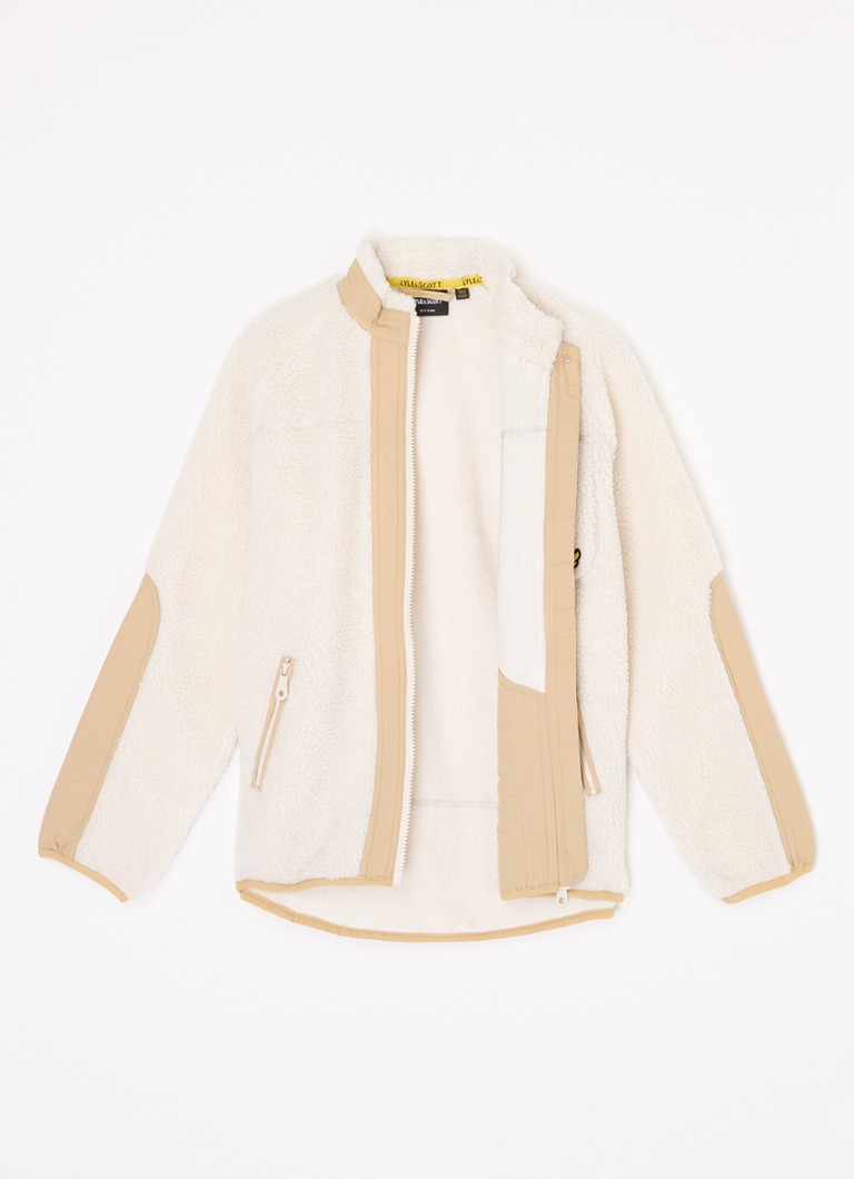 Jachetă Lyle & Scott Teddy cu logo brodat