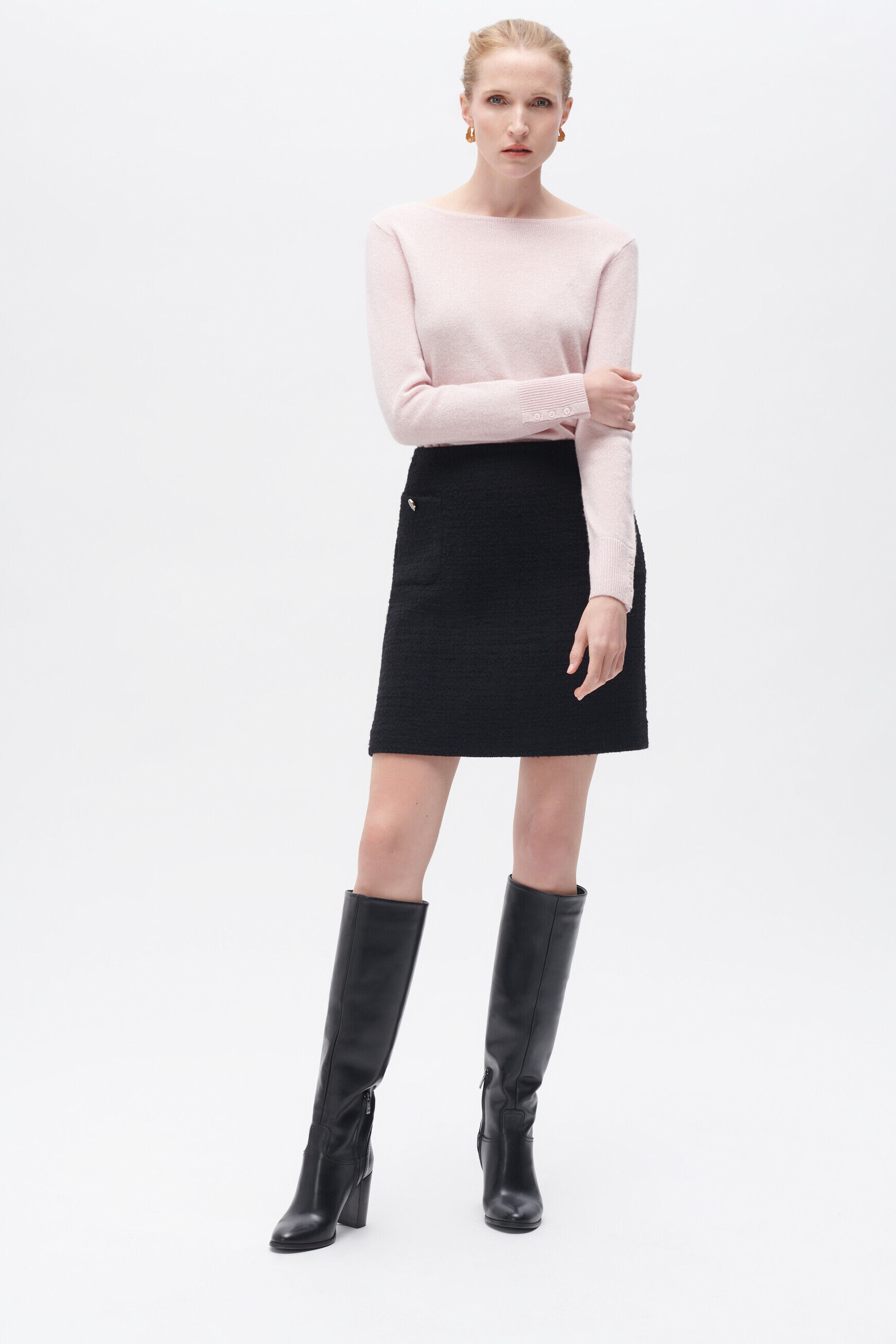 Jupe jerina noir femme