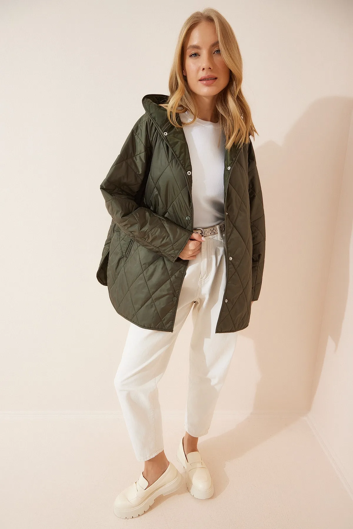 Happiness İstanbul  Winterjacke - Grün - Puffer