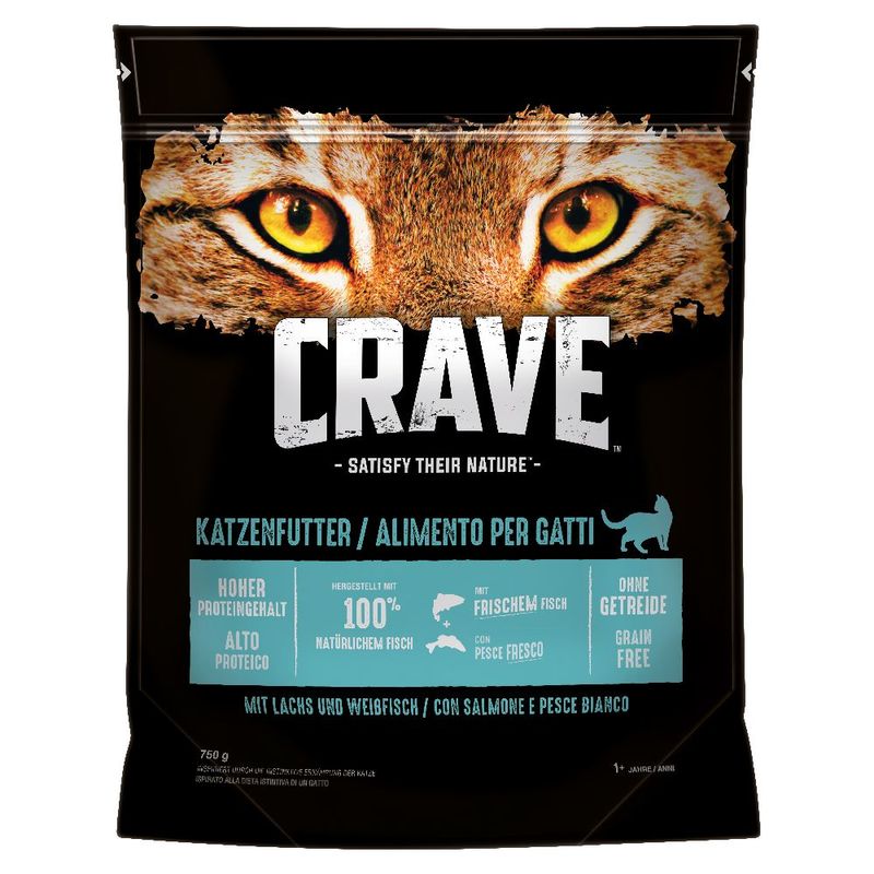 Crave Adult mit Lachs & Weißfisch Trockenfutter