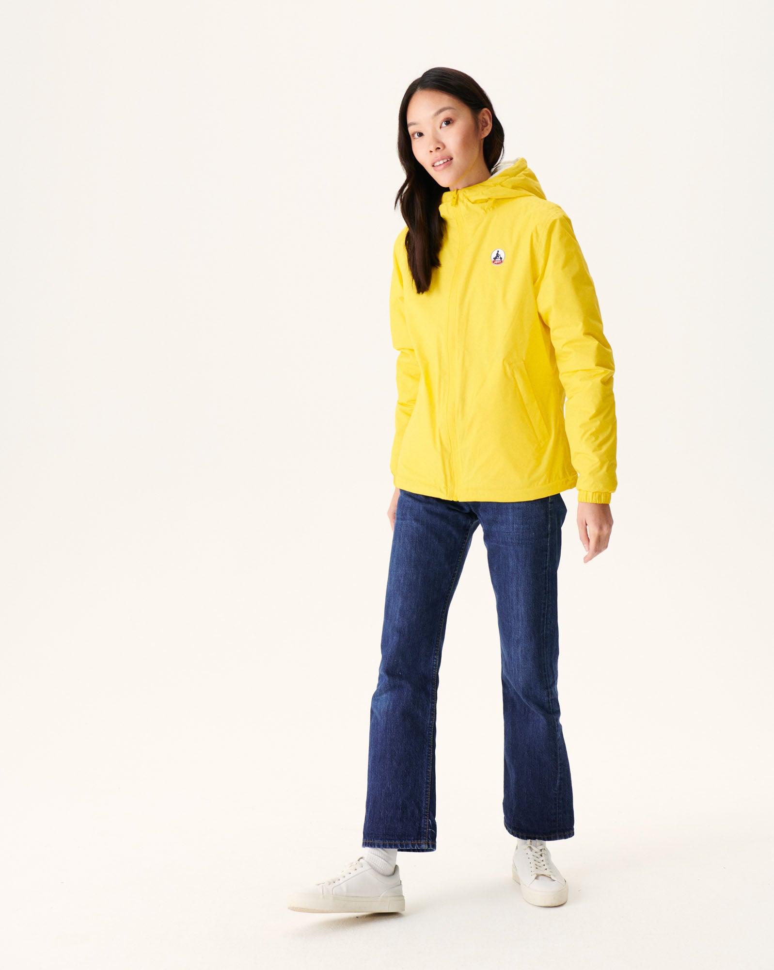 Doudoune réversible à capuche Ultralight Citron/Ecru Kara