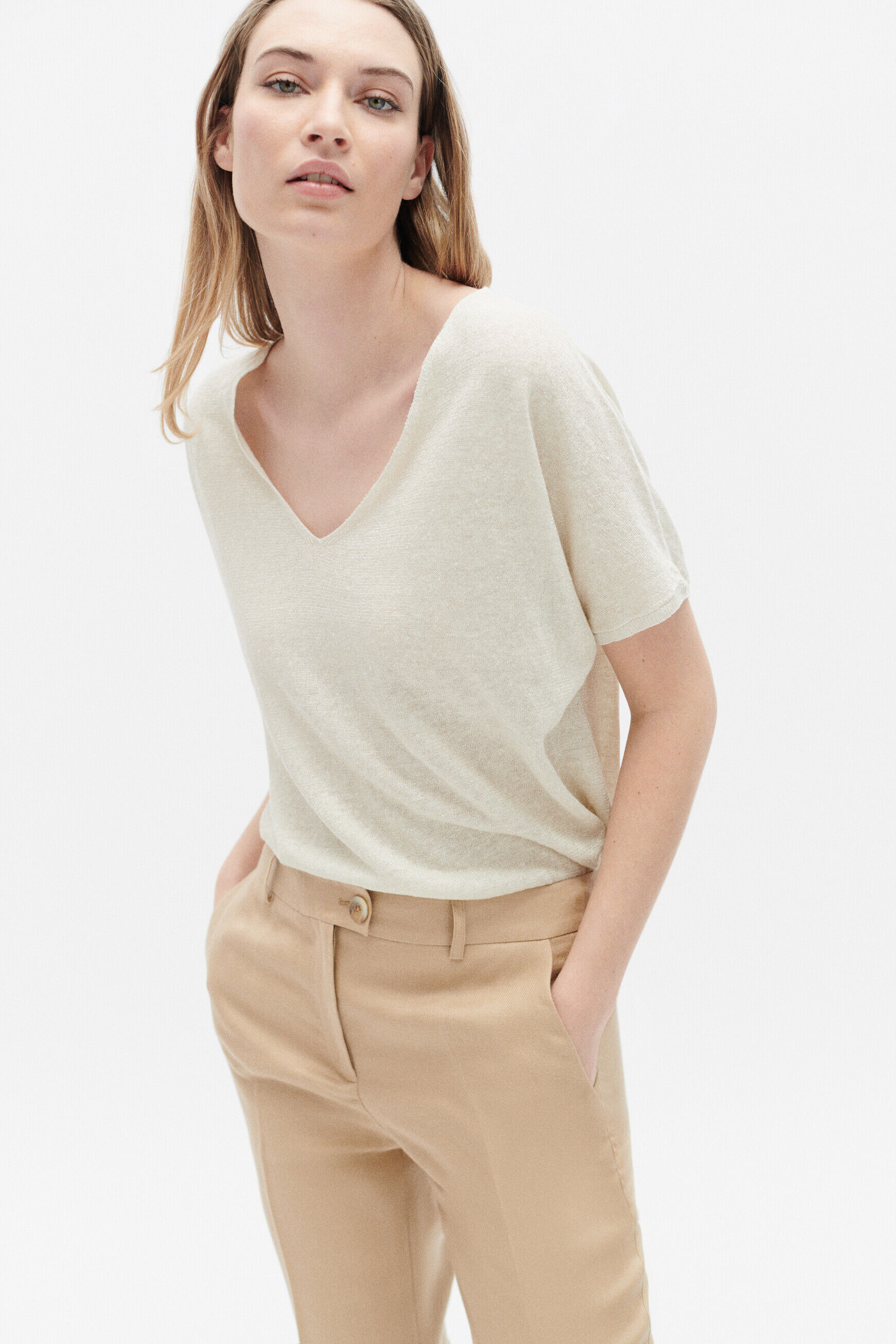 Pull milane ivoire femme