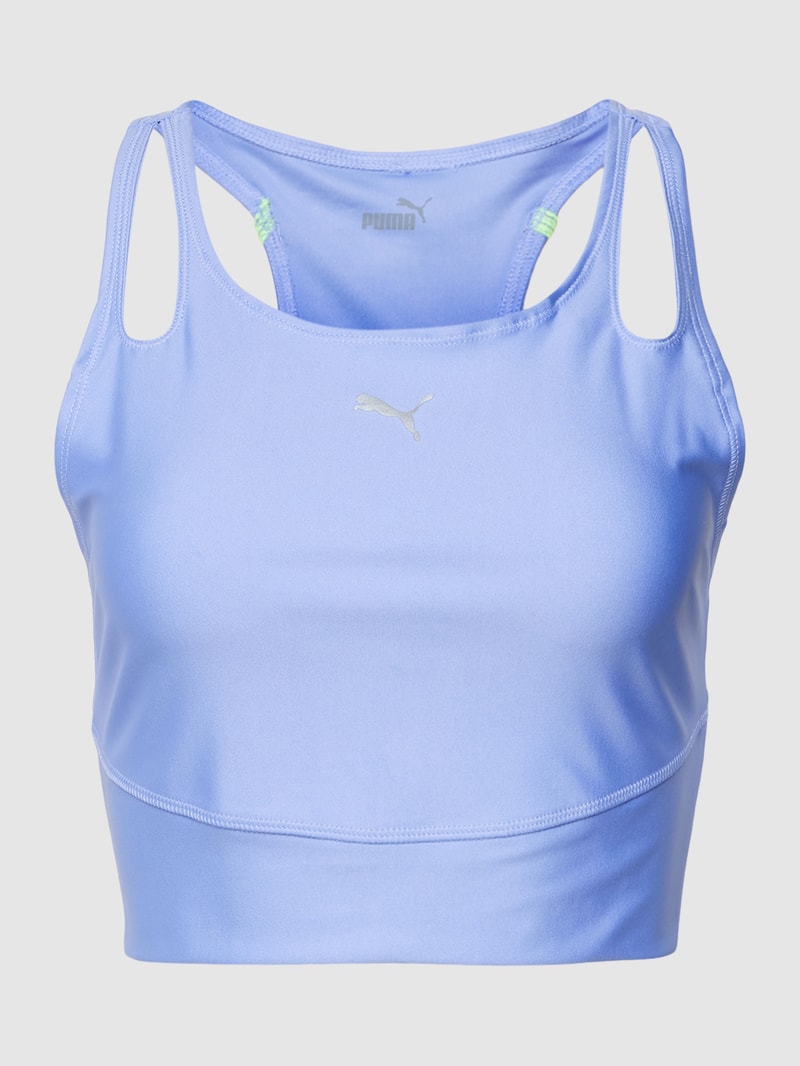 Crop Top mit Racerback in hellblau