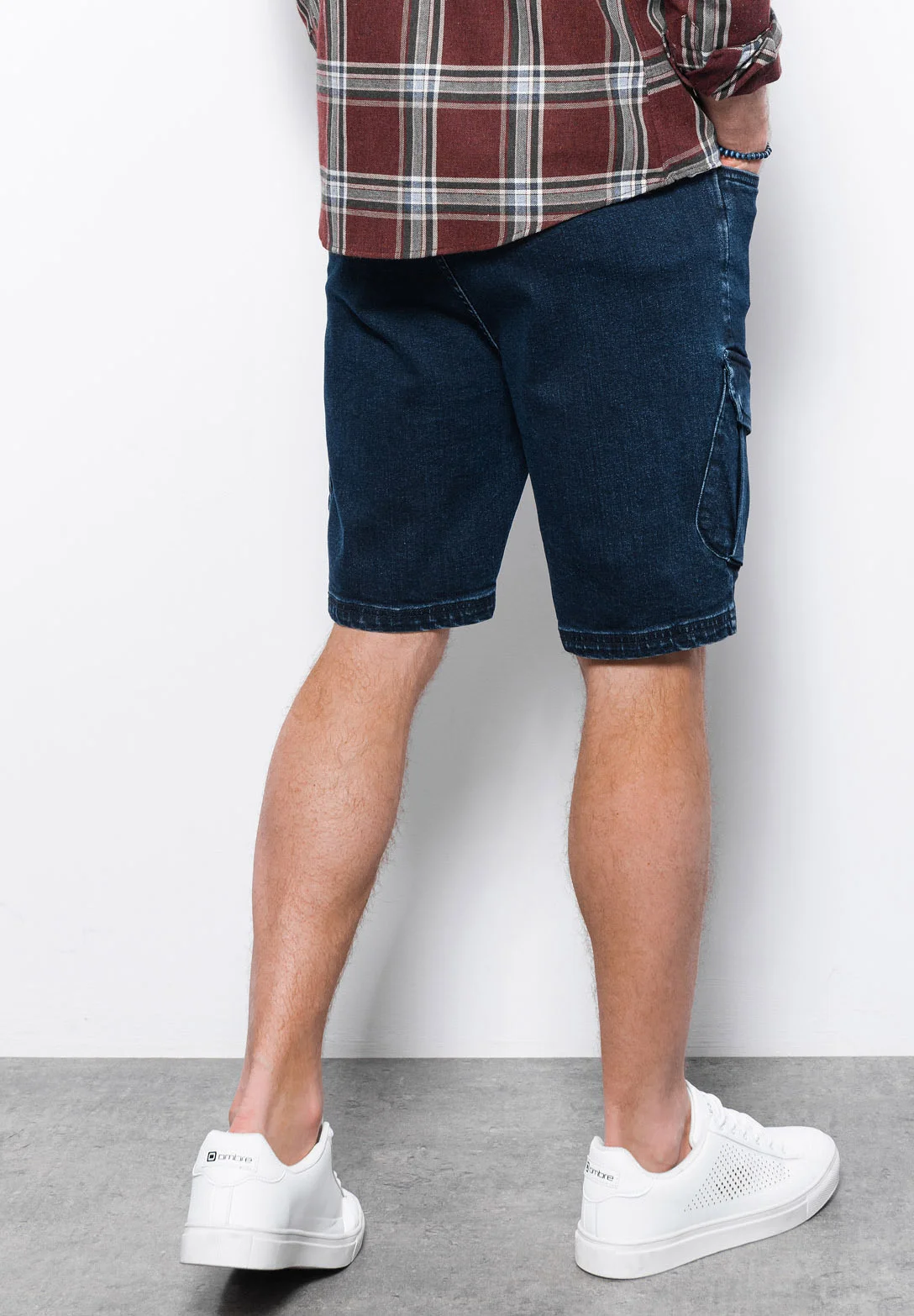 Pantalones cortos de mezclilla ombré