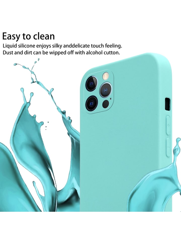 cadorabo Handykette für Apple iPhone 12 / 12 PRO Hülle in LIQUID TÜRKIS günstig kaufen onesize