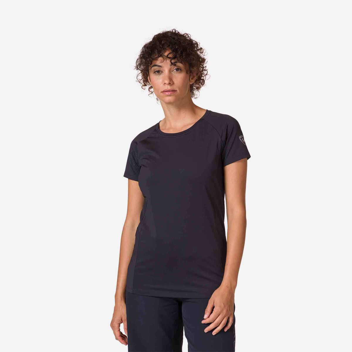 Kurzarm-Jerseyshirt für Damen Relaxed Fit