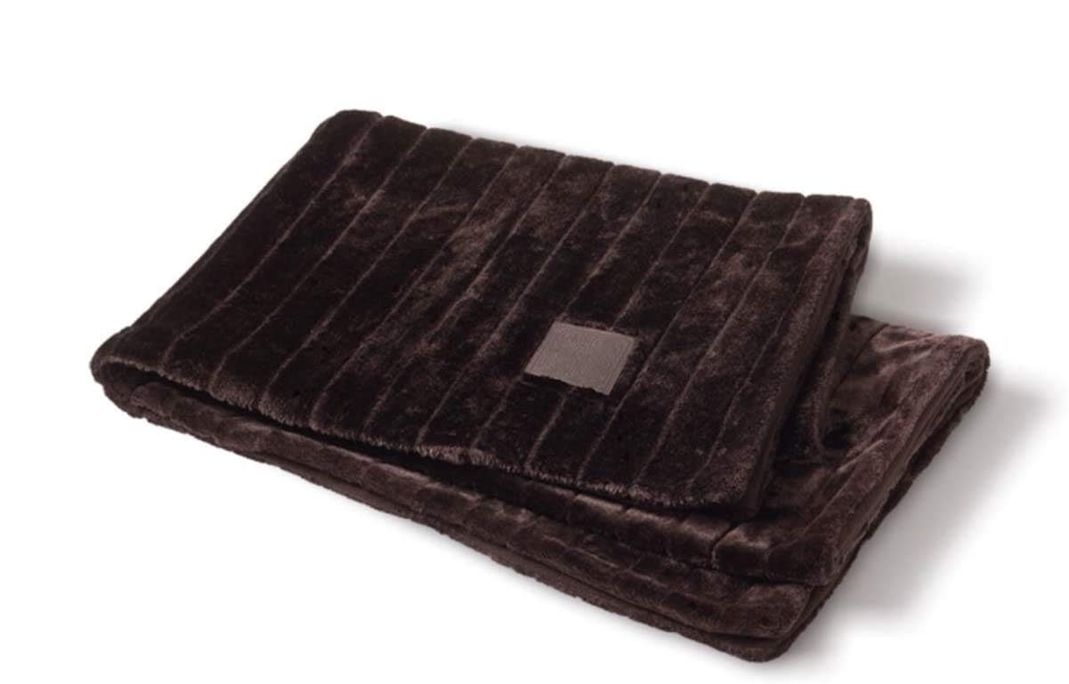 Microfaserbettdecke, Kuscheldecken fürs Sofa 130x170 cm braun, Flauschige Kuscheldecke, Rituals, Füllung: 100% Polyester, Tagesdecke, Überwurfdecke, Sofadecke, Wärmedecke, Wohndecke