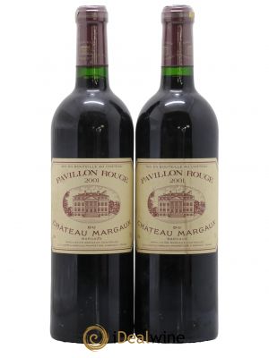 Pavillon Rouge du Château Margaux Second Vin  2001 - Lot de 2 Bouteilles