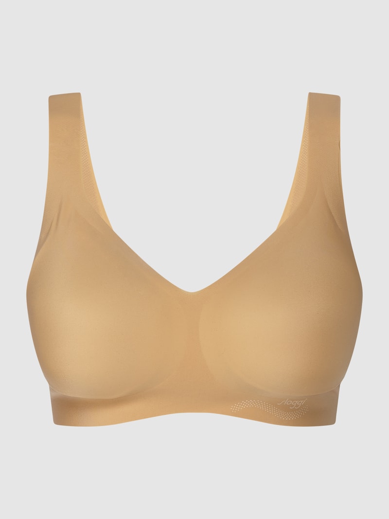 Bralette mit wattierten Cups Modell 'Zero Feel' in beige