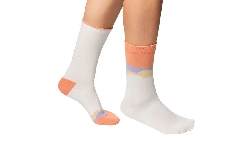 DIM Damen Socken aus Baumwolle Style 2er Pack ivory