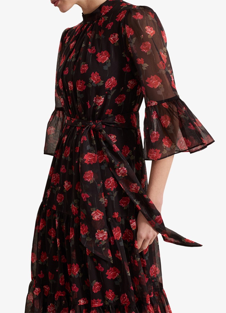 Vestido midi Phase Eight Petite Lela con estampado floral