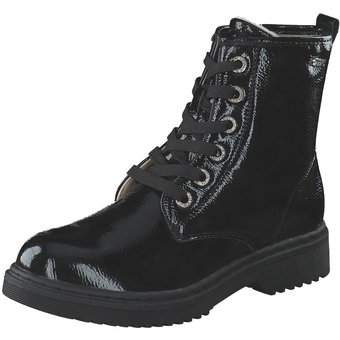 Barbarella Schnür Boots in schwarz