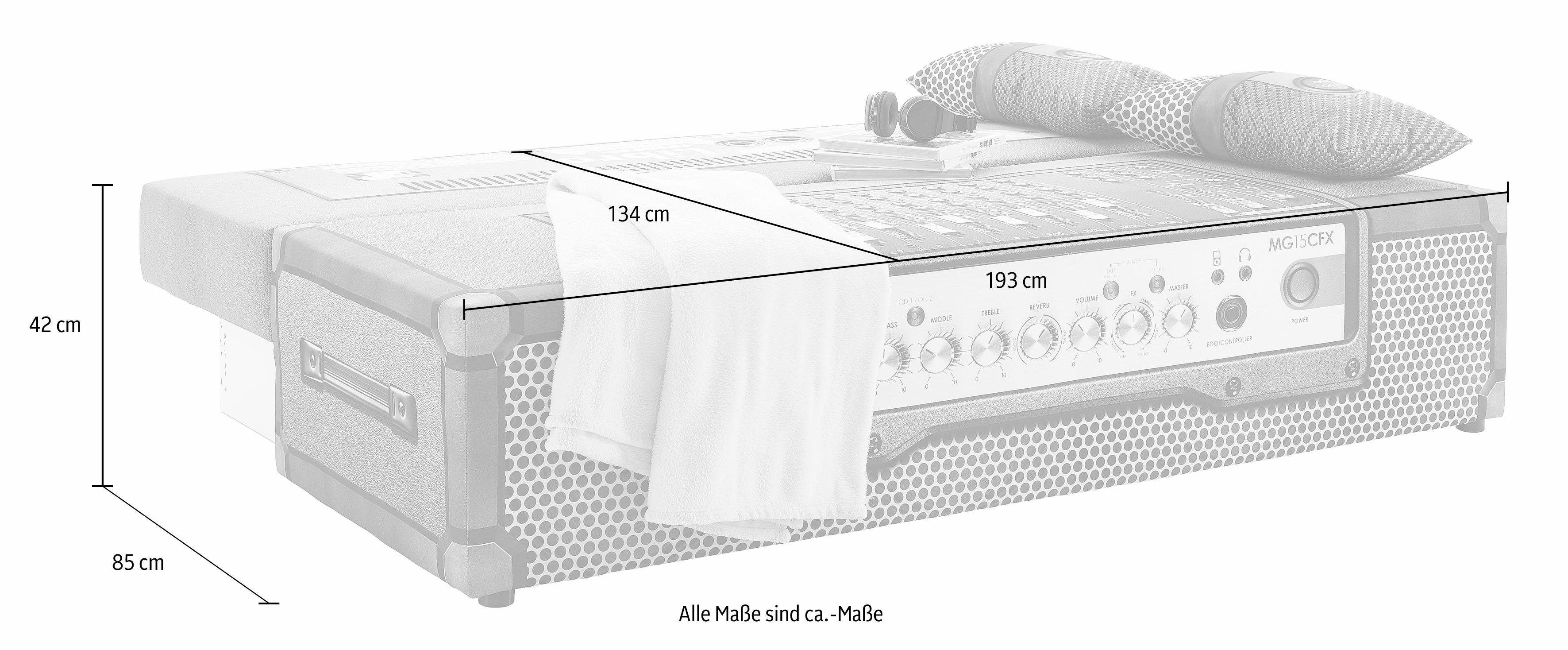 exxpo - sofa fashion Schlafsofa Exxpo Tabou, inklusive Bettfunktion und Bettkasten, Liftbettfunktion und Federkern