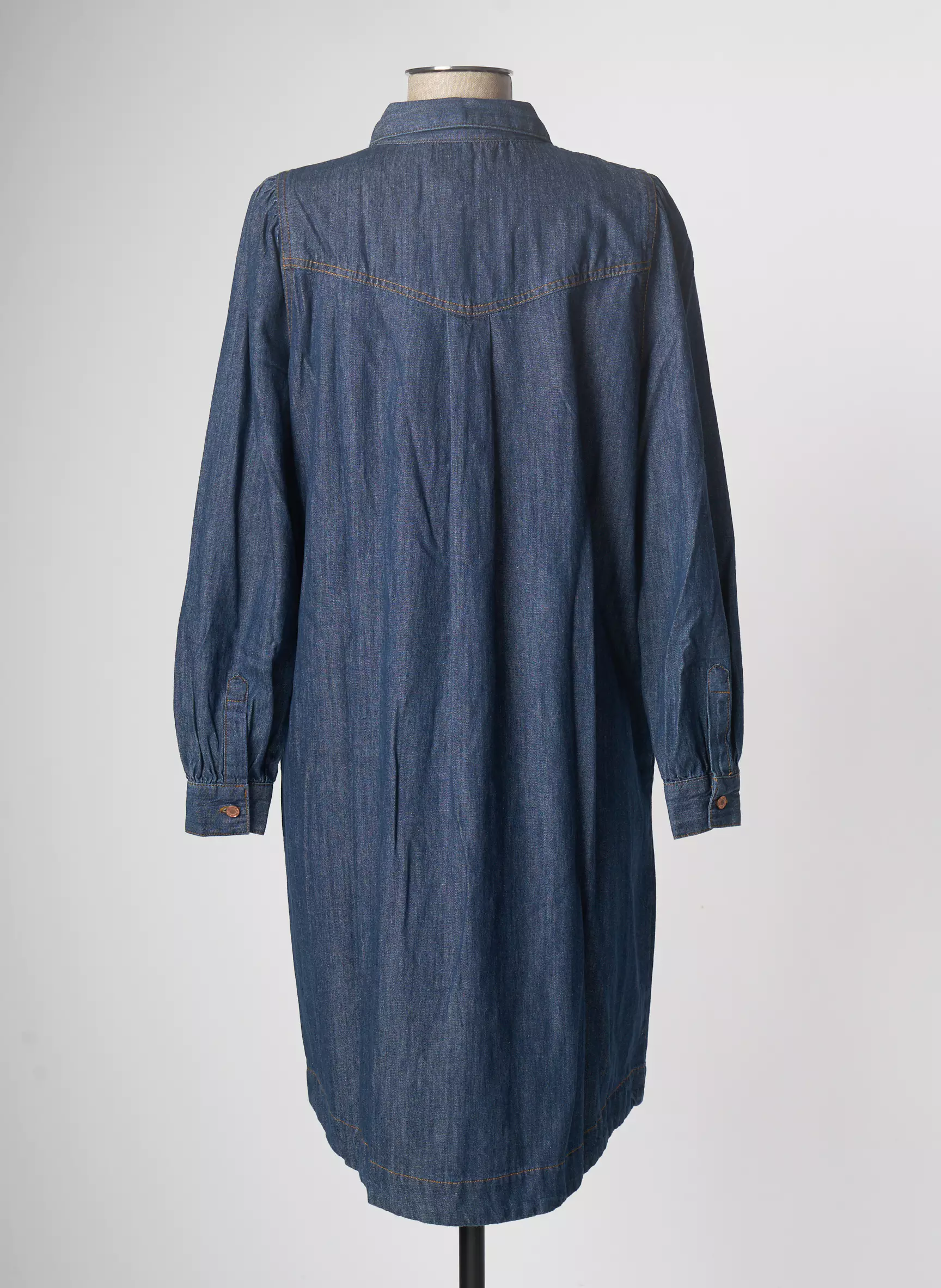 B Young Robes Mi Longues Femme couleur bleu