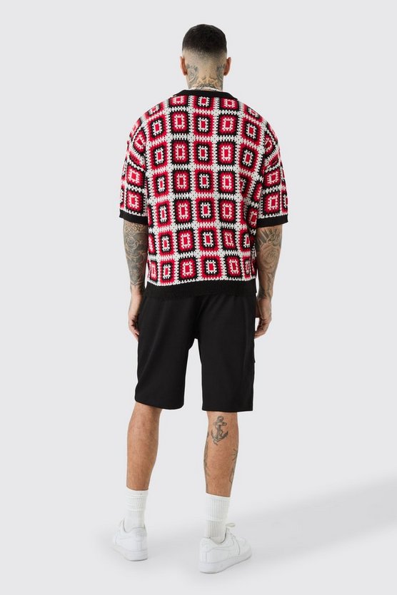 Tall lockere Utility-Shorts mit elastischem Bund