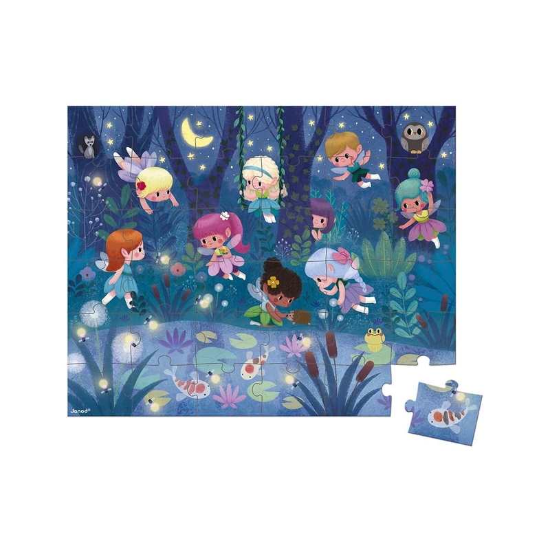 Puzzle les fées et nénuphars 36 pièces