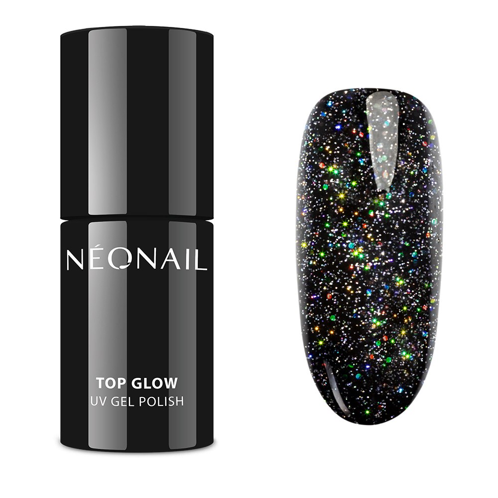 neonail TOP GLOW MULTICOLOR HOLO VERNIS SEMIPERMAMENT