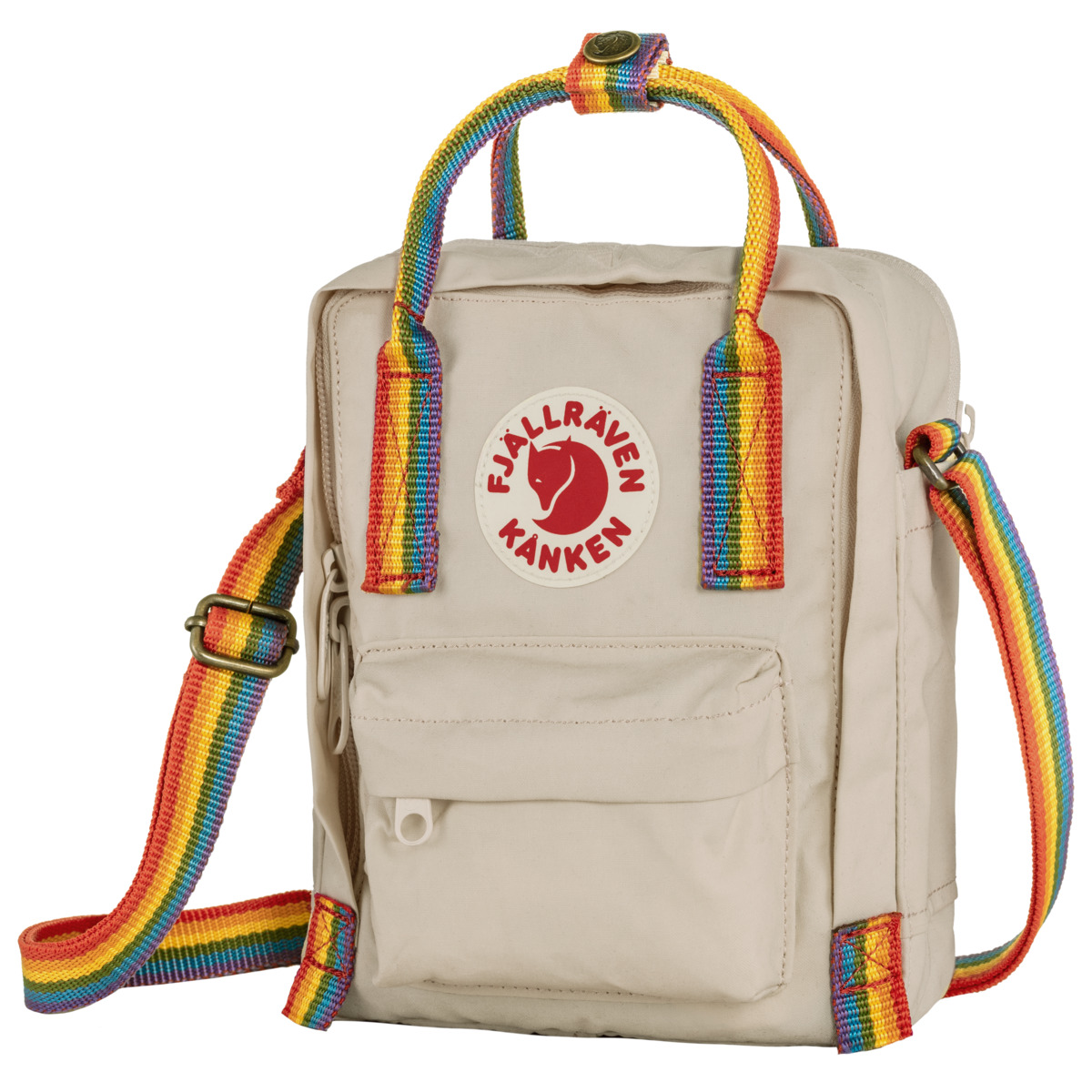 Fjällräven Kanken Rainbow Sling Umhängetasche beige