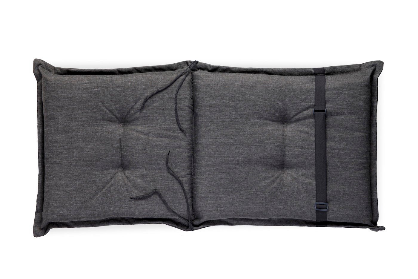sunnypillow Stuhlkissen 1 Stück Gartenstuhlauflage Niedriglehner 100 x 50 x 9 cm, UV-Lichtecht Stuhlauflage Stuhlkissen, Anthrazit