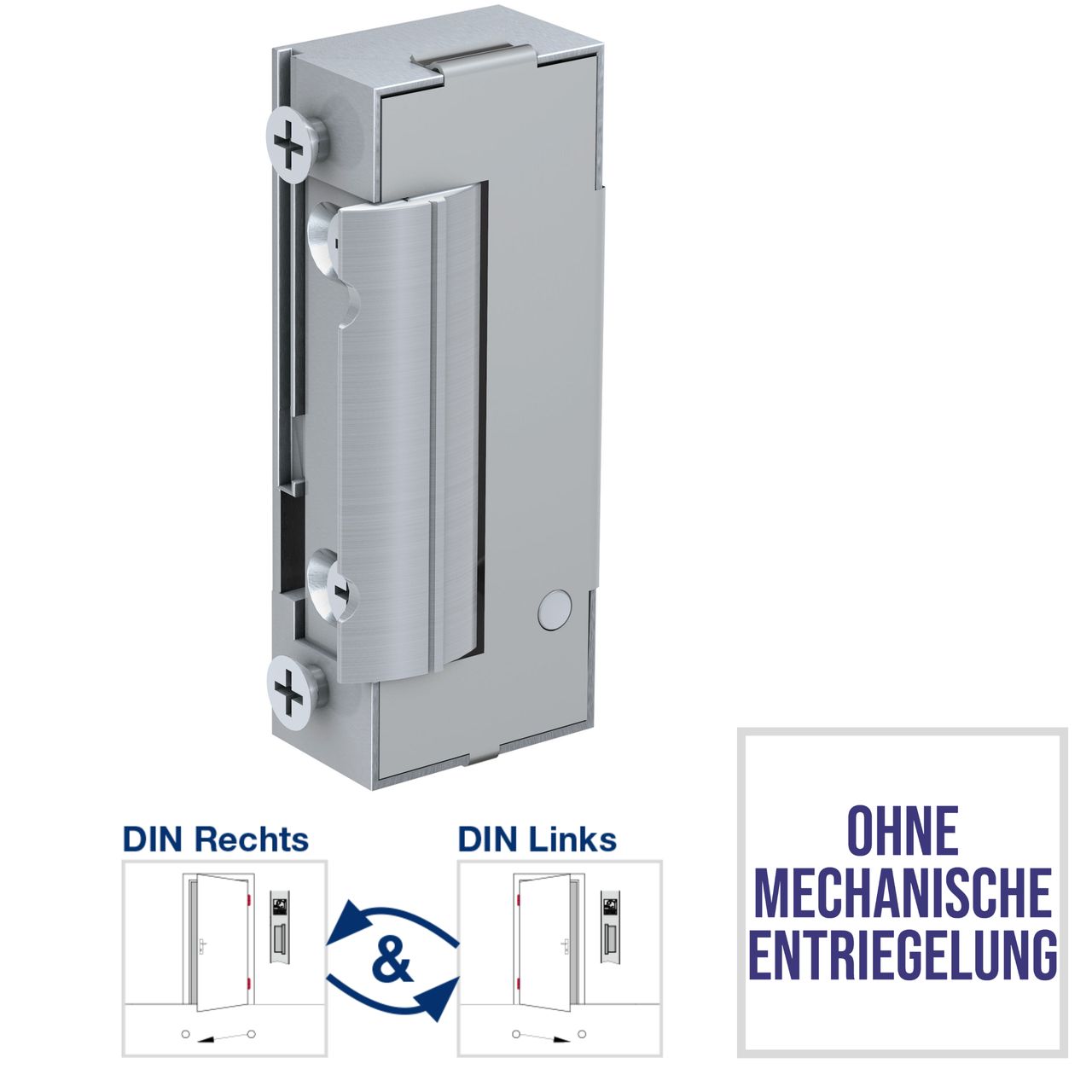 Basi Elektro-Türöffner - ET 94 - ohne mechanischer Entriegelung - Einsatz für 10-24 Volt - R/L