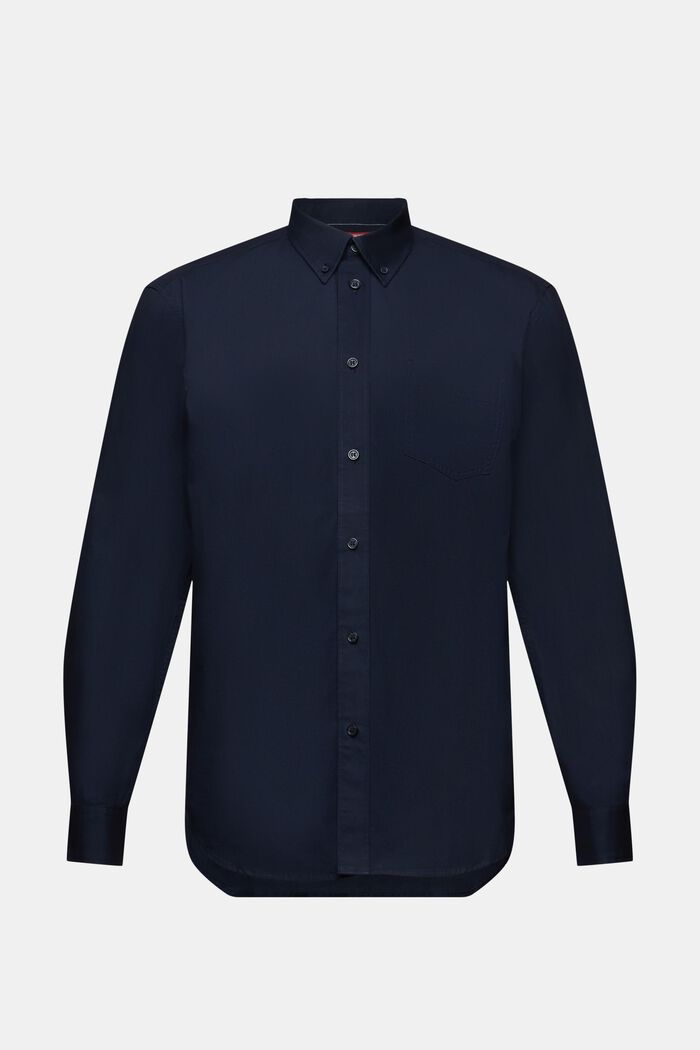 Button-Down-Hemd aus Popeline, 100 % Baumwolle