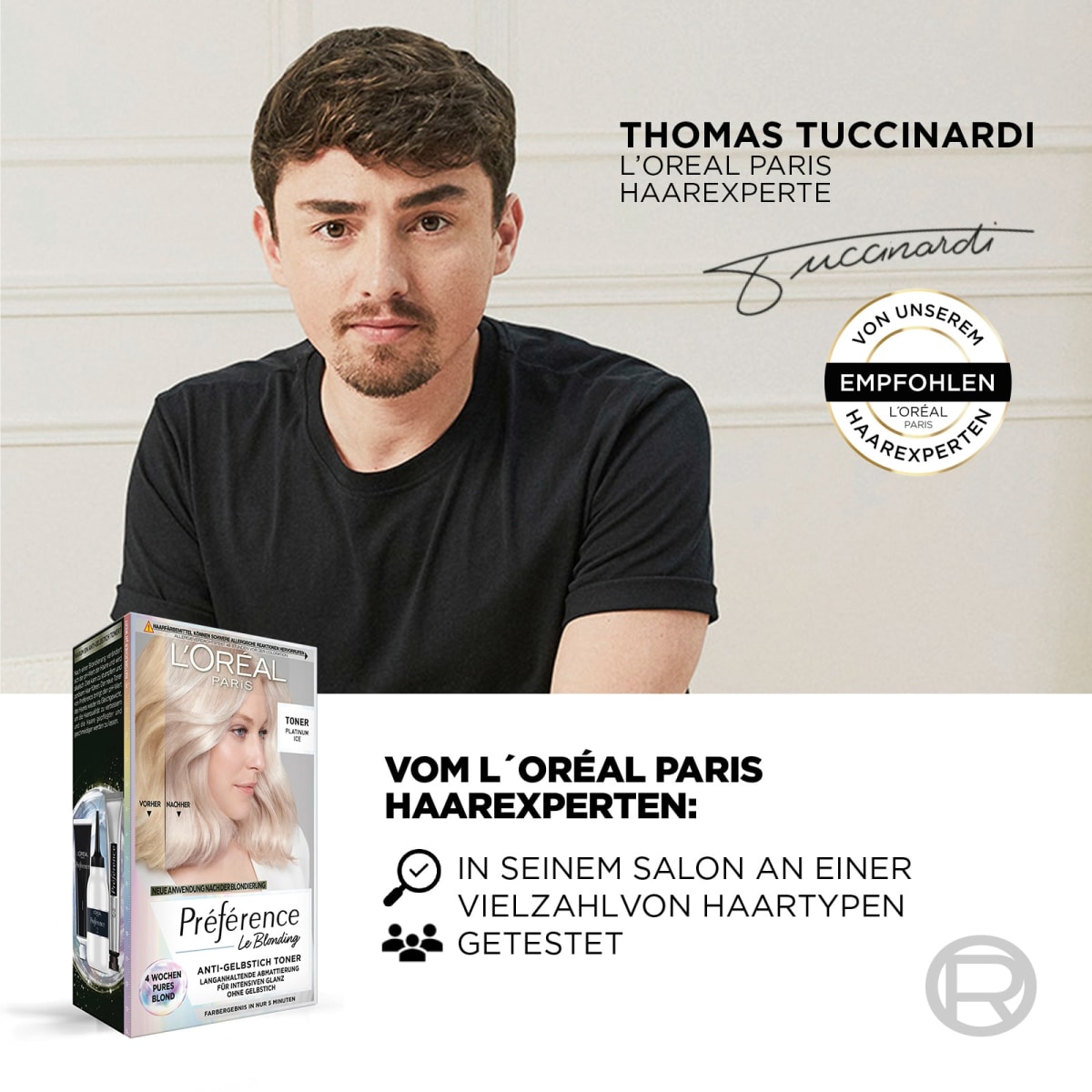Haartoner 01 Platinum Ice, 1 St