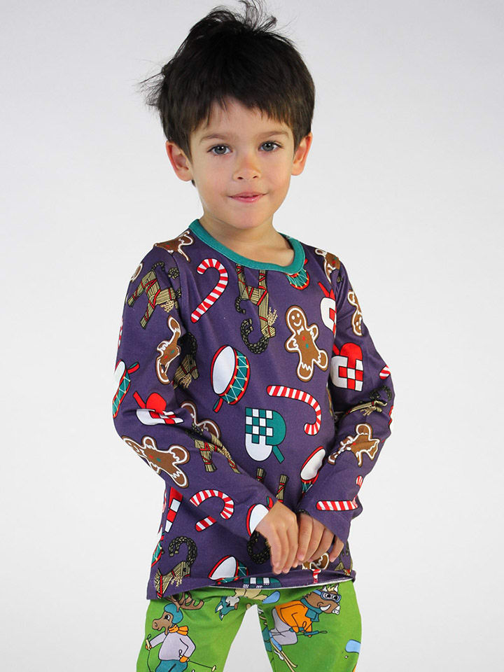 Småfolk Longsleeve in Violett/ Bunt günstig kaufen